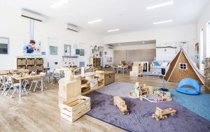 children playing area of nido child care centre at banksia grove