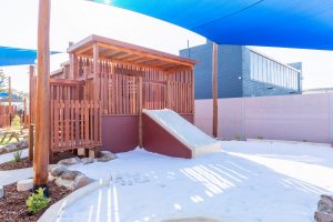 outside image of nido child care centre at mount hawthorn covered with snow