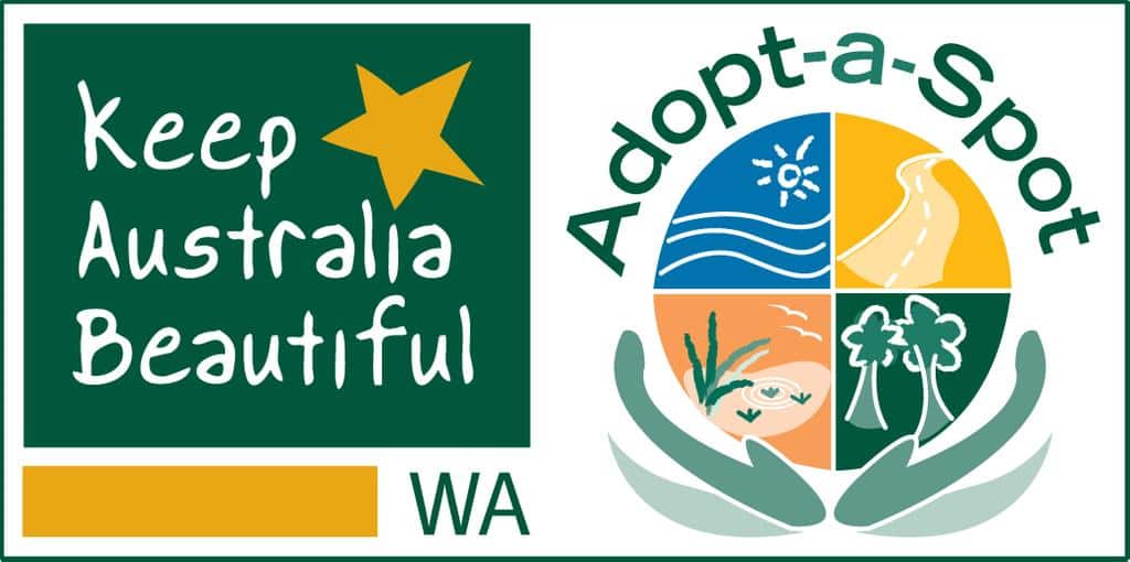 Keep australia beautiful written with adopt a spot logo